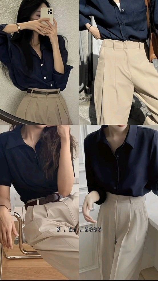 Navy Grace Tailored