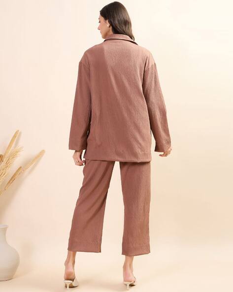 Effortless Elegance Co-ord in Coffee Brown